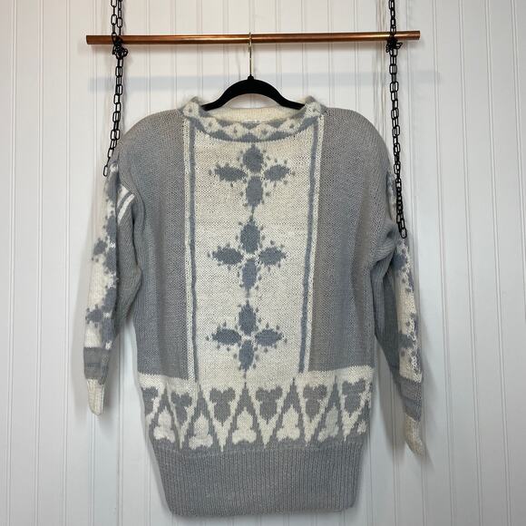 Vintage Jennifer Reed Women’s Ramie Cotton Wool Sweater 3/4 Sleeve Size L - Picture 1 of 7